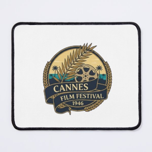 Item preview, Vintage Cannes Film Festival 1946 Emblem, Retro Cinema Logo designed and sold by OmrDnz.