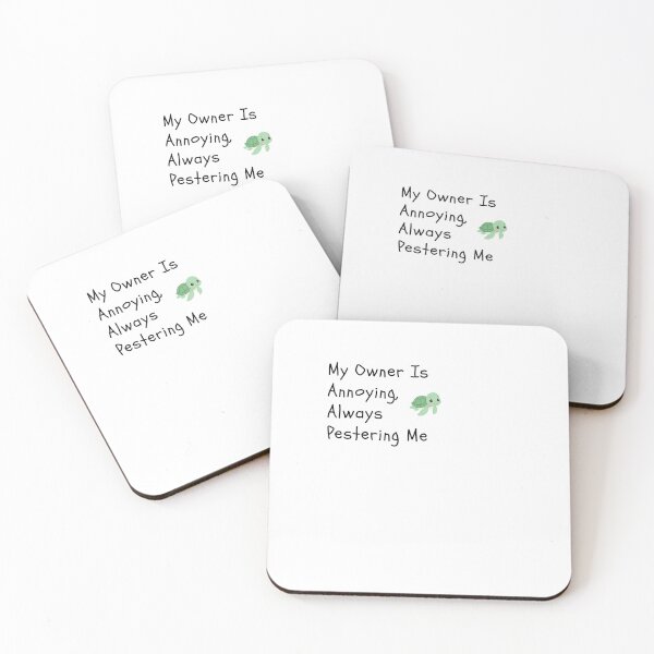 Item preview, My Owner Is Annoying,Always Pestering Me-Funny Turtle Quote designed and sold by HappyMamaS.