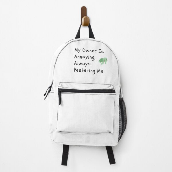 Item preview, My Owner Is Annoying,Always Pestering Me-Funny Turtle Quote designed and sold by HappyMamaS.