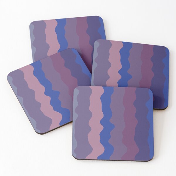 Item preview, Pastel purple blue wavy wallpaper designed and sold by WanchaleeStudio.