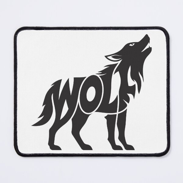 Item preview, Wolf Silhouette Typography Design – Bold Minimalist Art designed and sold by Vextura.
