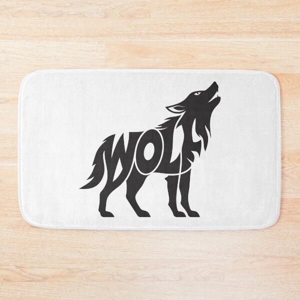 Item preview, Wolf Silhouette Typography Design – Bold Minimalist Art designed and sold by Vextura.