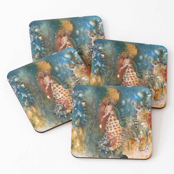 Item preview, Fanciful seahorses underwater  designed and sold by jocemarks.