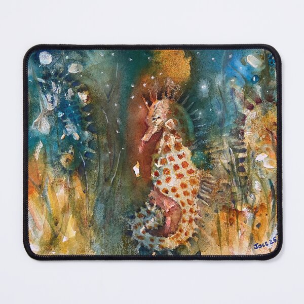 Item preview, Fanciful seahorses underwater designed and sold by jocemarks.