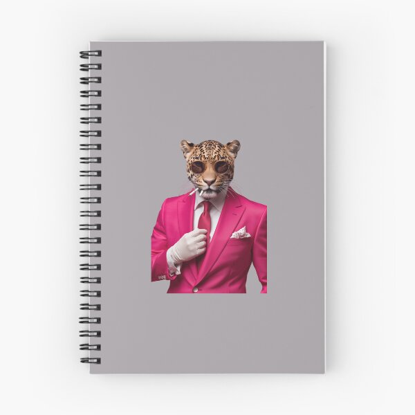 Item preview, Stylish Leopard in Hot Pink Suit – Fashionable Animal Portrait with Retro Vibes designed and sold by PixelVibe782.
