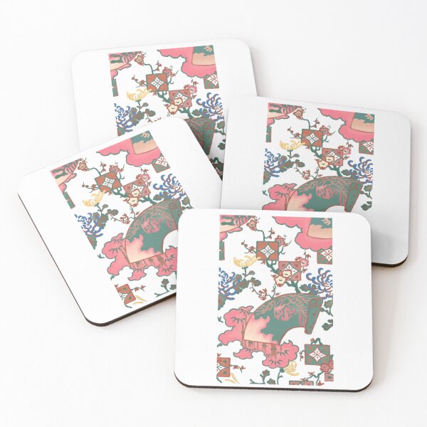 Item preview, Kimono Art – Chrysanthemum & Fan | Taisho Modern Design designed and sold by tokomoroJP.