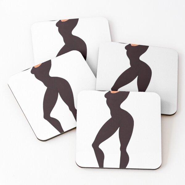 Item preview, Stylized Illustration of a Woman in Black Bodysuit and Red Heels designed and sold by Creative88Art.