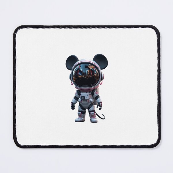 Item preview, Cute Astronaut with Mouse Ears – Neon City Space Explorer Character designed and sold by PixelVibe782.