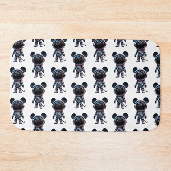 Item preview, Cute Astronaut with Mouse Ears – Neon City Space Explorer Character designed and sold by PixelVibe782.