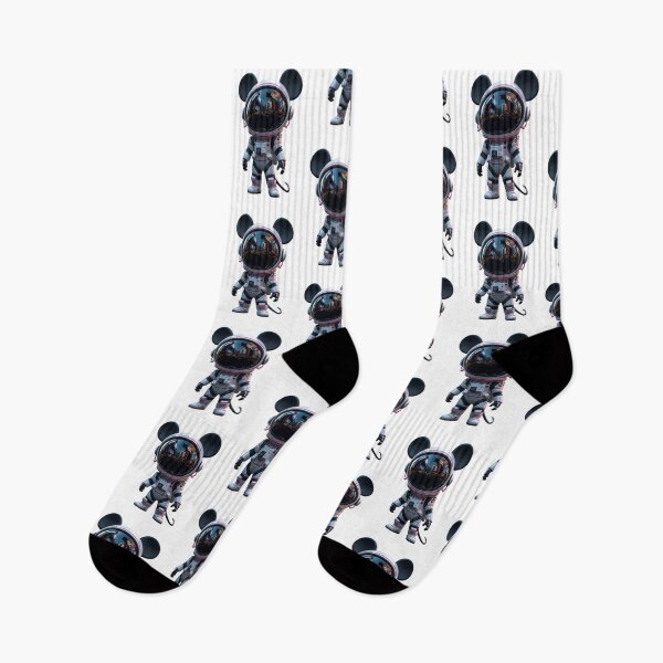Item preview, Cute Astronaut with Mouse Ears – Neon City Space Explorer Character designed and sold by PixelVibe782.