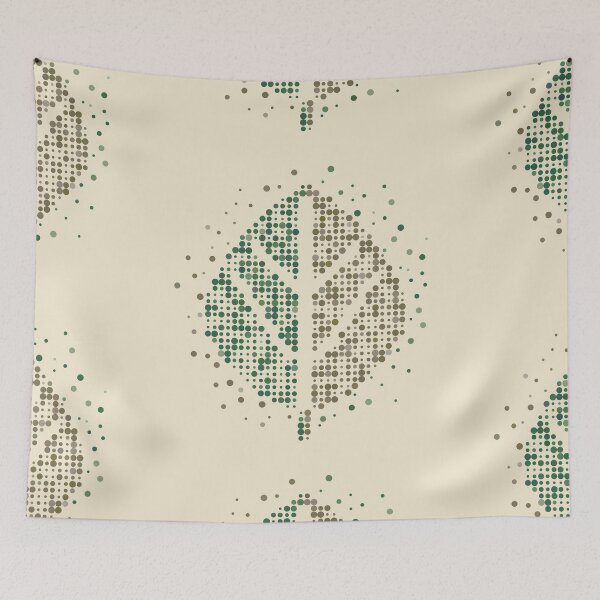 Item preview, Split-Tone Leaf – Pointillist Earthy Minimalist Design designed and sold by jhharoon.