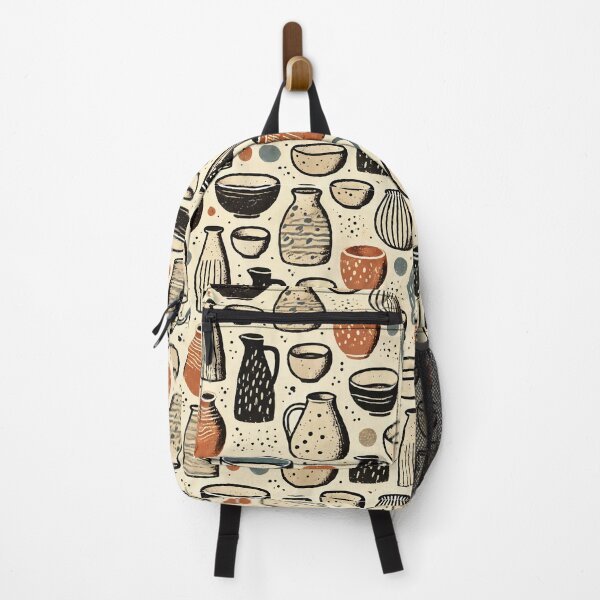 Item preview, Wabi-Sabi Pottery Pattern – Earthy Hand-Drawn Ceramic Design designed and sold by jhharoon.
