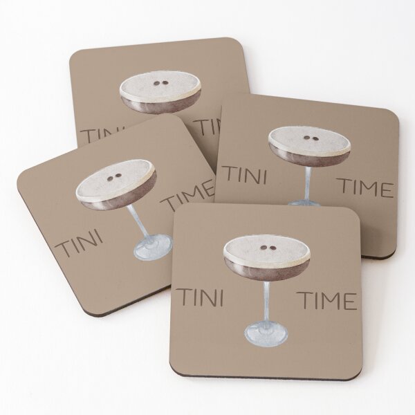 Item preview, Tini Time Espresso Martini Social Club Birthday Shirt Gift Funny Drink Tee designed and sold by LessIsLoud.