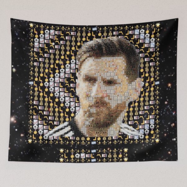 Item preview, GOAT Emojified – Messi-Inspired Visual Tribute | Legendary Football Grid Art | Iconic Symbolism in Emoji Form designed and sold by Emoji Emblems.