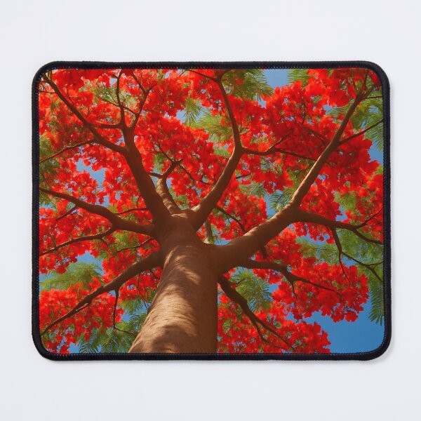 Item preview, Red Flowering Tree Canopy designed and sold by SassyArtistry.