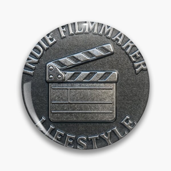 Item preview, Metallic Emblem with Film Clapperboard and Bold Text Design designed and sold by Creative88Art.