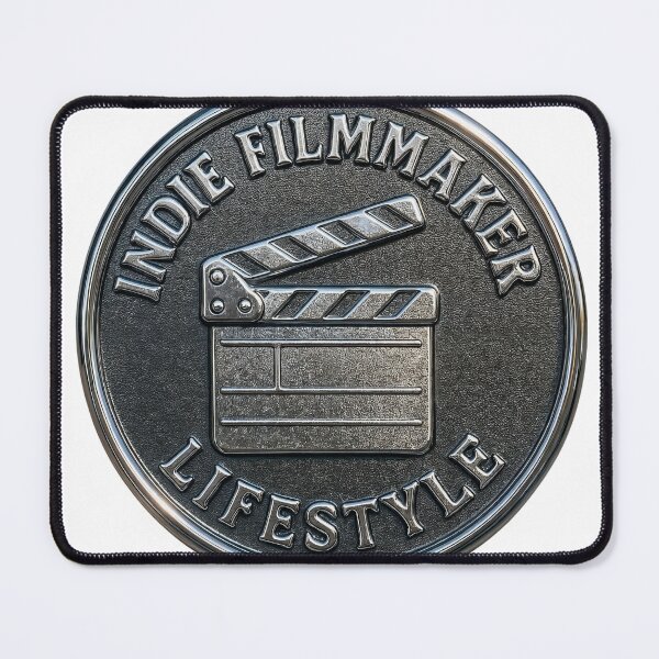 Item preview, Metallic Emblem with Film Clapperboard and Bold Text Design designed and sold by Creative88Art.