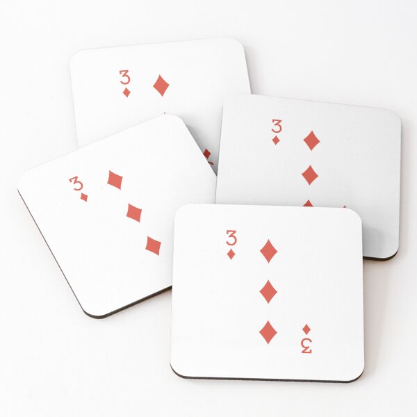 Item preview, Deck of Cards - Three of Diamonds designed and sold by goal-getter.