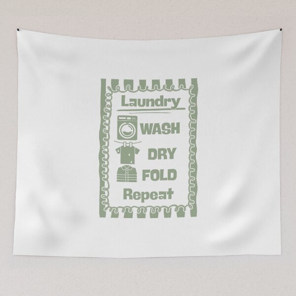 Item preview, Wash Dry Fold and Repeat designed and sold by Dondonmart.