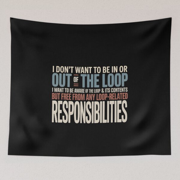 Item preview, I Don’t Want to Be in or Out of The Loop - Perfect Gift for Introverts and Sarcasm Lovers. designed and sold by ZyziowskyArt.