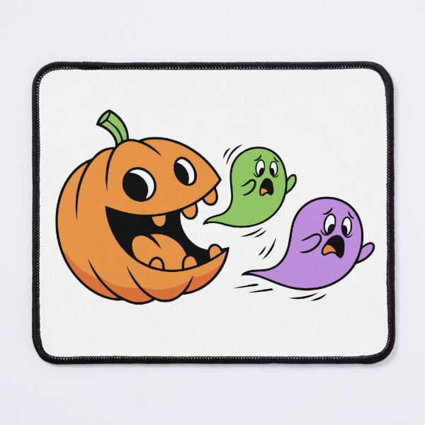 Item preview, Funny Pumpkin Chasing Ghosts Cute Colorful Halloween designed and sold by styleonestaa.