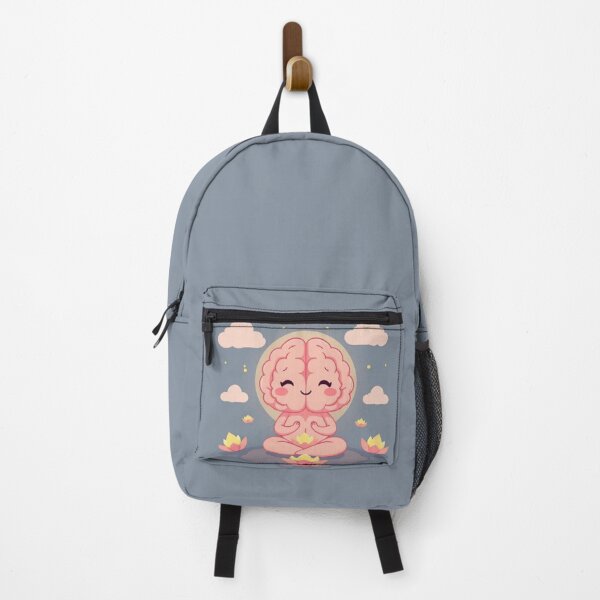 Item preview, Kawaii Meditating Brain – Mindfulness & Positivity Design designed and sold by Witty Moon.