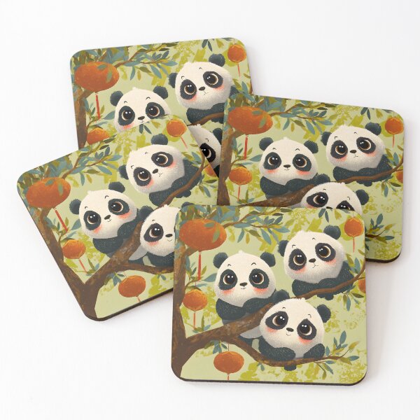 Item preview, CUTE PANDA WALLPAPER designed and sold by infinitearte.