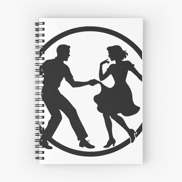 Item preview, Silhouette of Dancing Couple in Circular Frame Clipart Design designed and sold by Creative88Art.