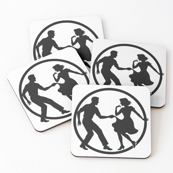Item preview, Silhouette of Dancing Couple in Circular Frame Clipart Design designed and sold by Creative88Art.
