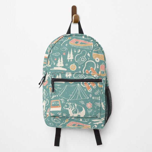 Item preview, Camping Life Adventure Sketched Pattern designed and sold by Farissa Designs.