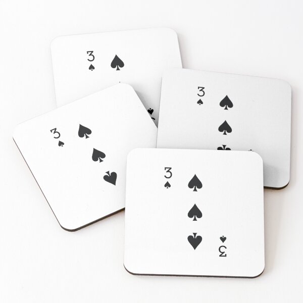Item preview, Deck of Cards - Three of Spades designed and sold by goal-getter.