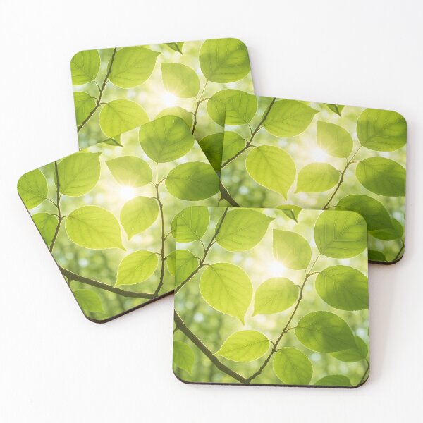 Item preview, Sunlit Green Leaves Close-Up designed and sold by SassyArtistry.