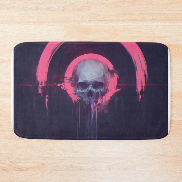Item preview, Neon Skull with Glitch Halo designed and sold by Christian Weiss.