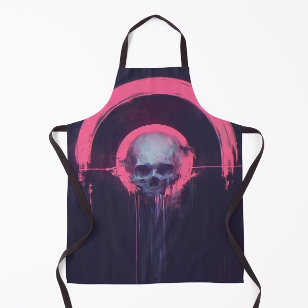 Item preview, Neon Skull with Glitch Halo designed and sold by Christian Weiss.