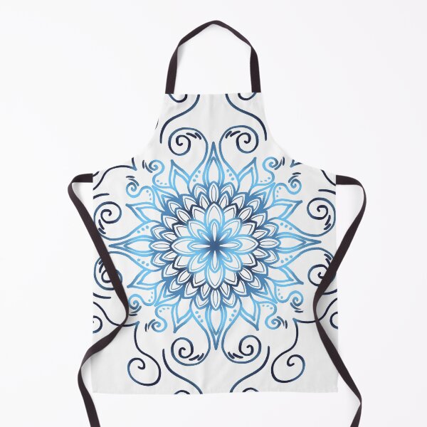 Artikelvorschau, Blaues Mandala mit floralem Farbverlauf entworfen und verkauft von Matea Mancic.