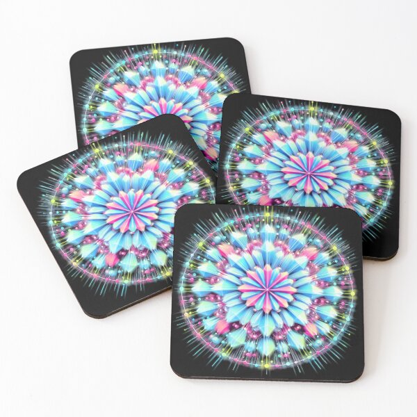 Item preview, Crystalline Data Bloom in Neon Symmetry designed and sold by jhharoon.