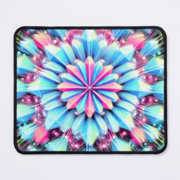 Item preview, Crystalline Data Bloom in Neon Symmetry designed and sold by jhharoon.
