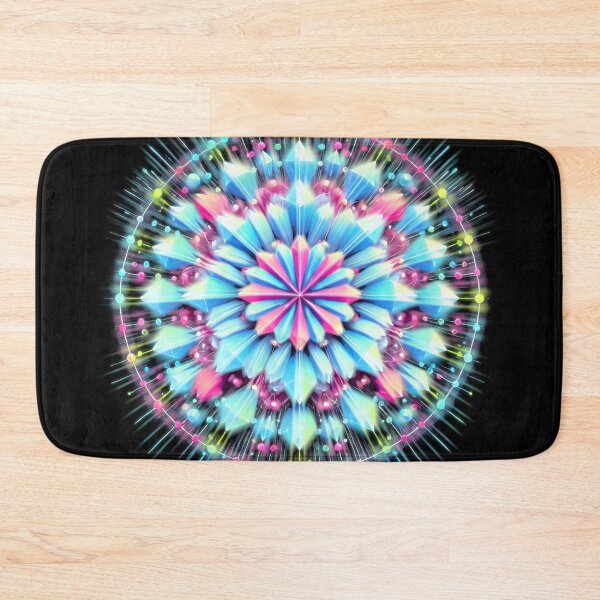 Item preview, Crystalline Data Bloom in Neon Symmetry designed and sold by jhharoon.
