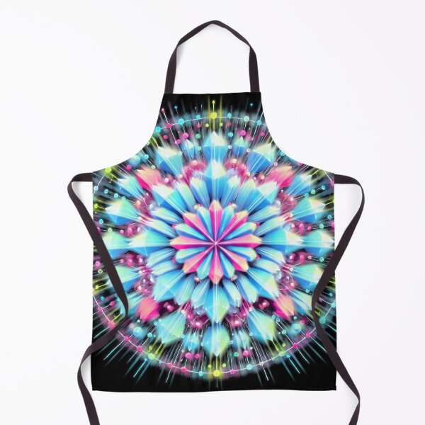 Item preview, Crystalline Data Bloom in Neon Symmetry designed and sold by jhharoon.