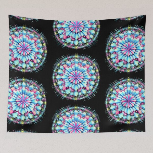 Item preview, Crystalline Data Bloom in Neon Symmetry designed and sold by jhharoon.
