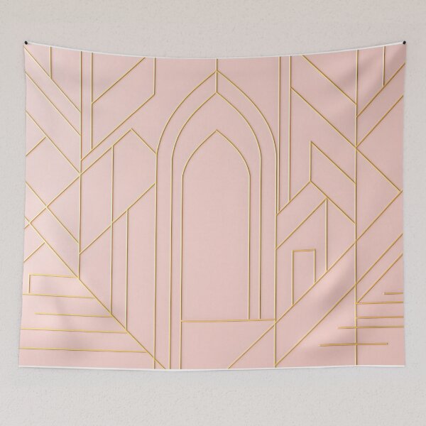 Item preview, Blush Pink Geometric Pattern designed and sold by SassyArtistry.