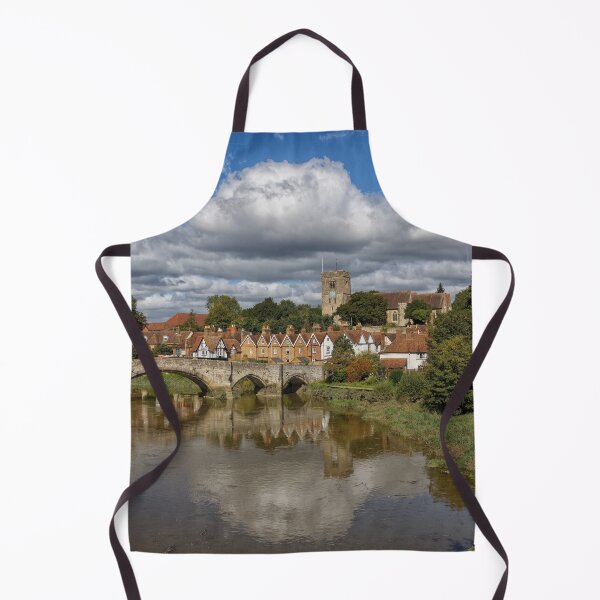 Item preview, The Bridge over the river Medway and the Church of St Peter and St Paul's and the village of Aylesford Kent England UK designed and sold by John Gilham - Landscape Photography.