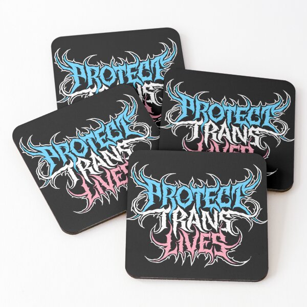 Item preview,  Protect Trans Lives Death Metal Logo designed and sold by Steveniiacovo.