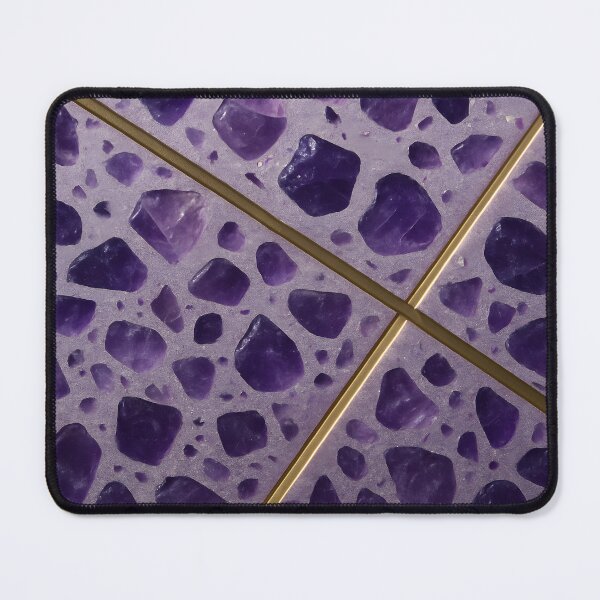 Item preview, Purple Terrazzo Tile with Gold Lines designed and sold by SassyArtistry.