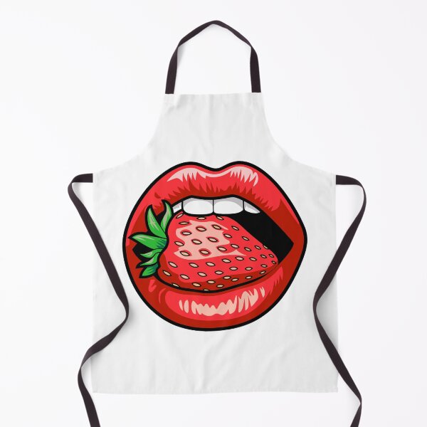 Item preview, Red Lips Biting Strawberry designed and sold by styleonestaa.