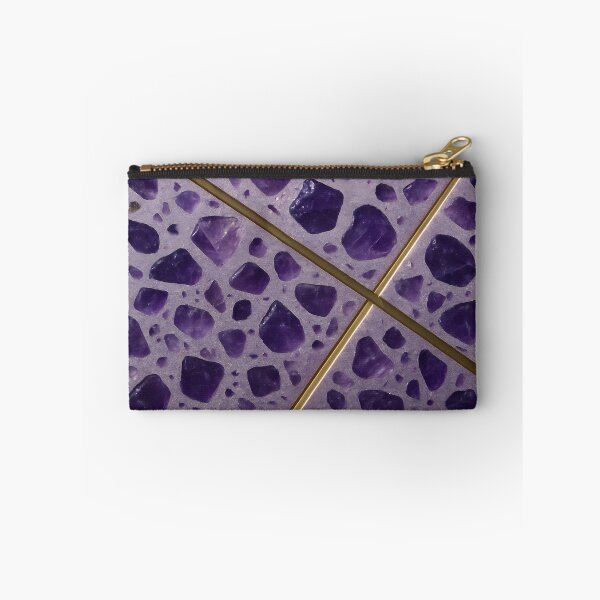 Item preview, Purple Terrazzo Tile with Gold Lines designed and sold by SassyArtistry.