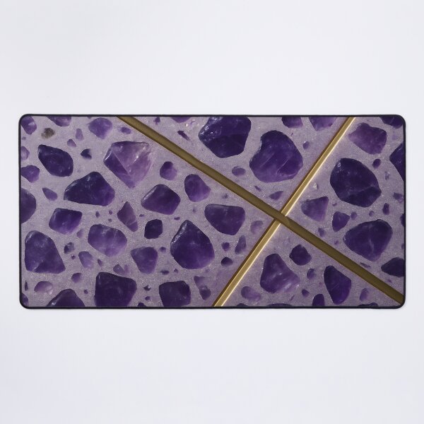 Item preview, Purple Terrazzo Tile with Gold Lines designed and sold by SassyArtistry.