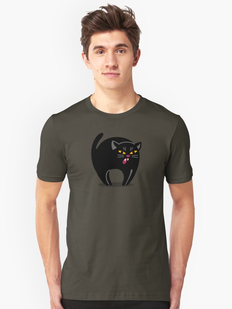 Alternate view of The Hissy Cat! Slim Fit T-Shirt