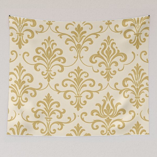 Item preview, Gold Damask Seamless Pattern designed and sold by SassyArtistry.