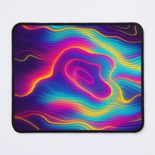 Item preview, Neon Topographic Wave Lines designed and sold by SassyArtistry.